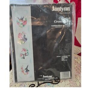 Janlynn Hummingbirds Bell Pull Counted Cross Stitch Kit‎ 125-01 Vintage 1991 NEW